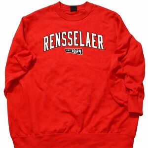 Jan - Rensselaer Sport Red Crewneck Sweater